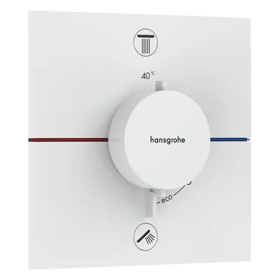 Vanová baterie Hansgrohe ShowerSelect Comfort E bez podomítkového tělesa matná bílá 15578700