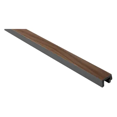 Obkladová lamela levé ukončení Fineza Slat Large Dark oak 270x3,6 cm SLAT03DOL