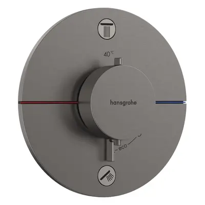 Vanová baterie Hansgrohe ShowerSelect Comfort S bez podomítkového tělesa kartáčovaný černý chrom