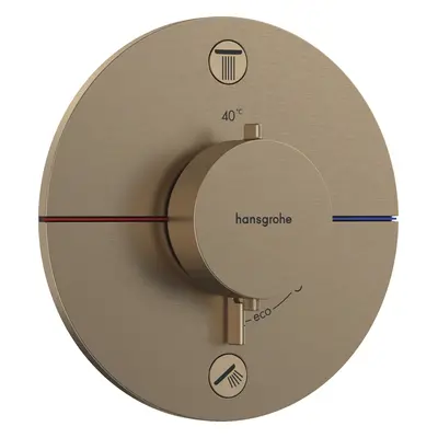 Vanová baterie Hansgrohe ShowerSelect Comfort S bez podomítkového tělesa kartáčovaný bronz 15556