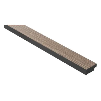 Obkladová lamela levé ukončení Fineza Slat Medium Grey oak 270x3,6 cm SLAT02GOL