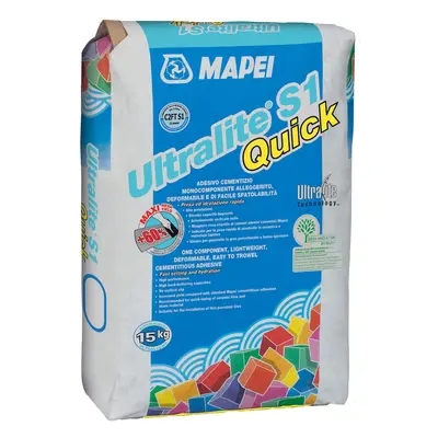 Lepidlo Mapei Ultralite S1 Quick šedá 15 kg C2FT S1 ULTRALITES1Q