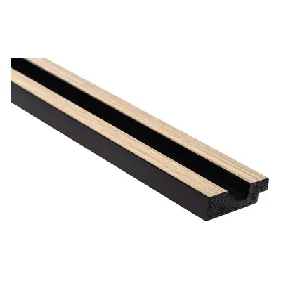 Obkladová lamela levé ukončení Fineza Slat Small Light oak 270x3,6 cm SLAT01LOL