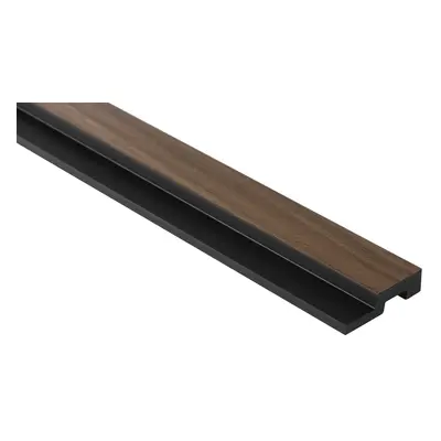 Obkladová lamela pravé ukončení Fineza Slat Medium Dark oak 270X2,3 cm SLAT02DOR