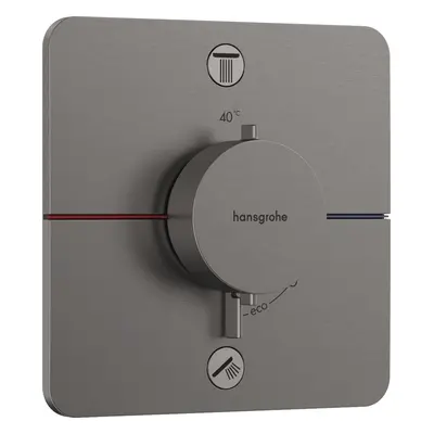 Vanová baterie Hansgrohe ShowerSelect Comfort Q bez podomítkového tělesa kartáčovaný černý chrom