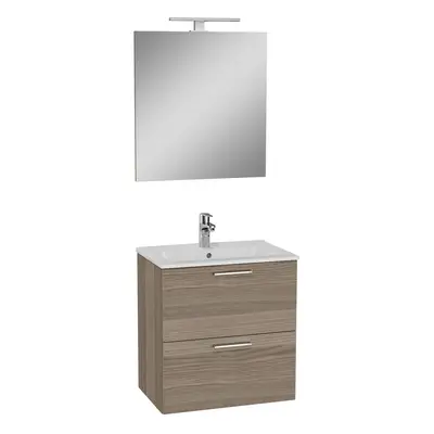 Koupelnová sestava s umyvadlem zrcadlem a osvětlením VitrA Mia 59x61x39,5 cm cordoba MIASET60C