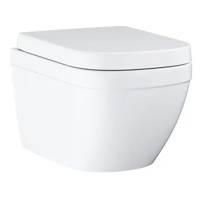 Wc s prkénkem softclose závěsné Grohe EURO-CERAMIC alpská bílá zadní odpad 39693000