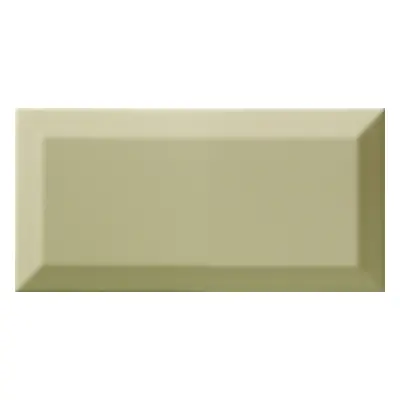 Obklad Ribesalbes Chic Colors olive bisel 10x20 cm lesk CHICC1641