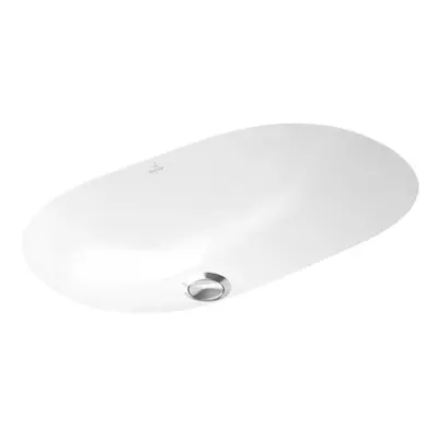 Zápustné umyvadlo Villeroy & Boch O.novo 60x35 cm bez otvoru pro baterii, bez přepadu 41626001