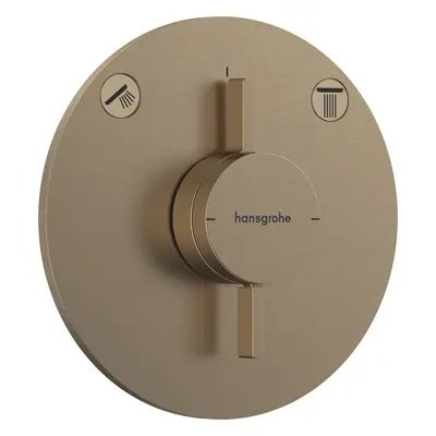 Vanová baterie Hansgrohe DuoTurn S bez podomítkového tělesa kartáčovaný bronz 75418140