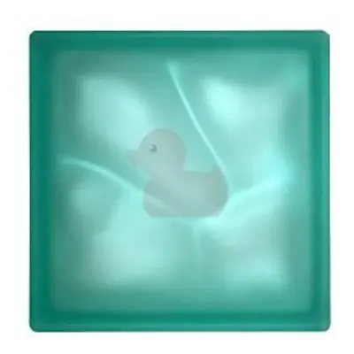 Luxfera Glassblocks turquoise 19x19x8 cm mat 1908WTURQUOISE2S