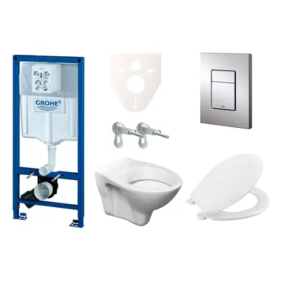 Cenově zvýhodněný závěsný WC set Grohe do lehkých stěn / předstěnová montáž+ WC S-Line S-line Pr