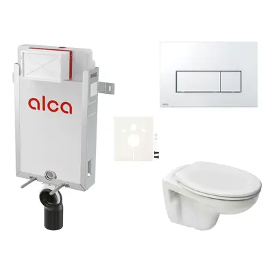 Cenově zvýhodněný závěsný WC set Alca k zazdění + WC S-Line S-line Pro SIKOAP8