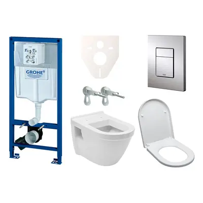 Cenově zvýhodněný závěsný WC set Grohe do lehkých stěn / předstěnová montáž+ WC Vitra Integra vč