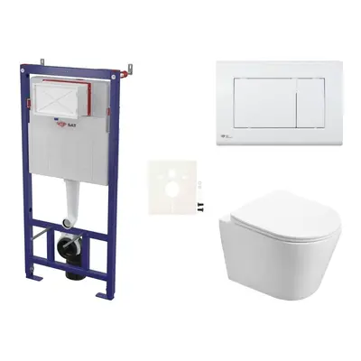 Závěsný WC set do lehkých stěn / předstěnová SAT Infinitio SIKOSSIN20KECO