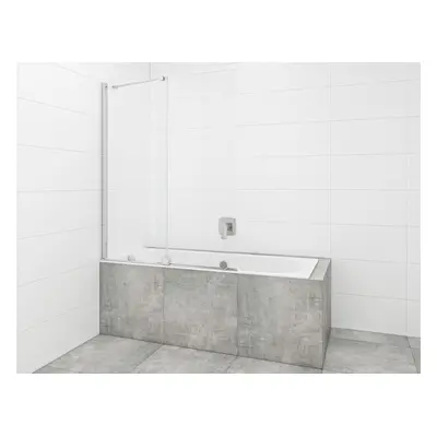 Vanová zástěna SAT Walk-In Xmotion 150x117,5 cm chrom SATWIXMVZ150