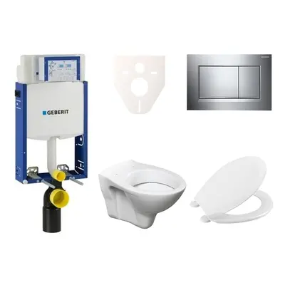 Cenově zvýhodněný závěsný WC set Geberit k zazdění + WC S-Line S-line Pro 110.302.00.5NR6