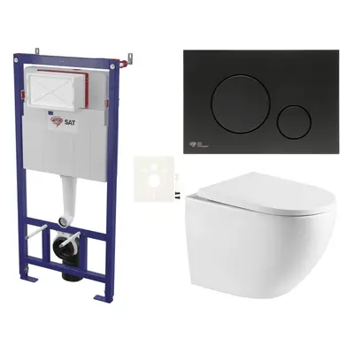 Závěsný wc set do lehkých stěn / předstěnová SAT SIKOSSREX6768K