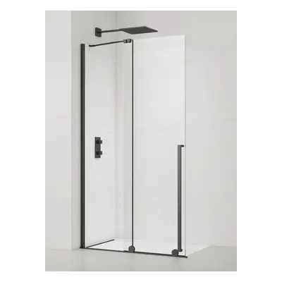 Sprchová zástěna walk-in 120 cm SAT Xmotion PVD Gun metal SATBWIXM120GM