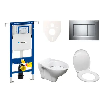 Cenově zvýhodněný závěsný WC set Geberit do lehkých stěn / předstěnová montáž+ WC S-Line S-line 