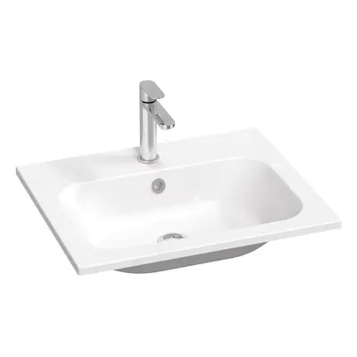 Ravak Chrome Slim umyvadlo 60x49 cm otvor pro baterii uprostřed XJG01160001