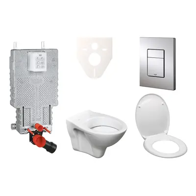 Cenově zvýhodněný závěsný WC set Grohe k zazdění + WC S-Line S-line Pro 38643SET-KD