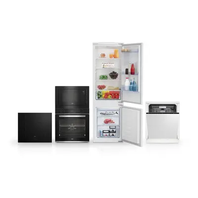 Set spotřebičů Beko BBIM13300XD+ HII64400SMT+ BDIN36535+ BMGB25333BG+ BCSA285K4SN