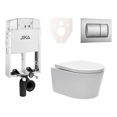 Cenově zvýhodněný závěsný WC set Jika k zazdění + WC SAT Brevis SIKOJW3