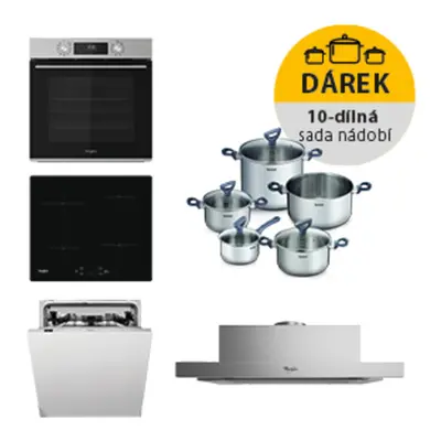 Akční set spotřebičů Whirlpool trouba OMK58CU1SX + indukční deska WSQ7360NE + výsuvný odsavač pa