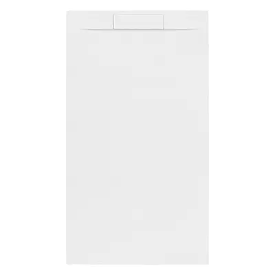 Sprchová vanička obdélníková SAT Fusion 160x80 cm litý mramor Blanco SATFU16080BL