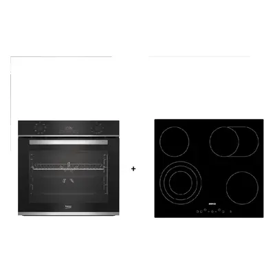 Beko výhodný set trouby BBIM13300X a desky HIC64404T