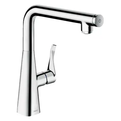 Dřezová baterie Hansgrohe Metris Select M71 s otočným raménkem chrom 14847000