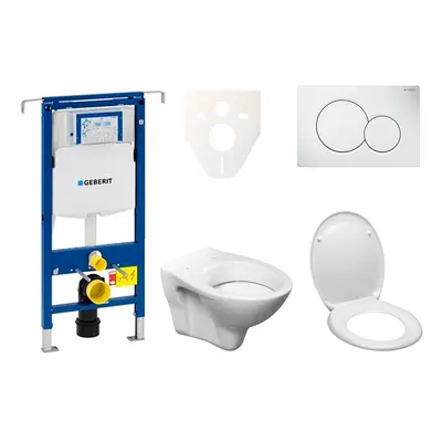 Cenově zvýhodněný závěsný WC set Geberit do lehkých stěn / předstěnová montáž+ WC S-Line S-line 