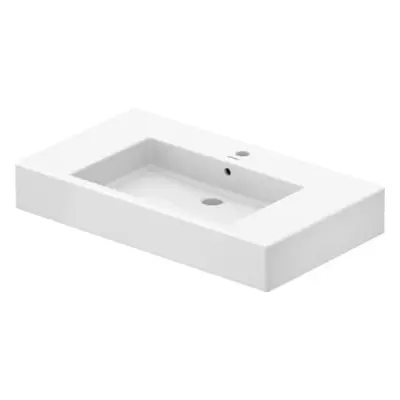 Duravit Vero umyvadlo 850x490 mm, s přepadem, bez otvoru pro baterii, bílá 0329850060