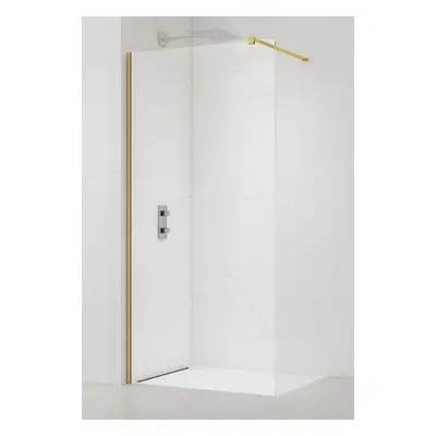 Sprchová zástěna Walk-in 95 cm SAT zlatá lesklá SATBWI95PRZ