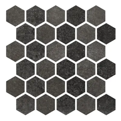 Mozaika Cir Materia Prima black storm hexagon 27x27 cm lesk 1069909