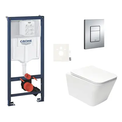 Závěsný wc set do lehkých stěn / předstěnová montáž Swiss Aqua Technologies Infinitio SIKOGRSIN1