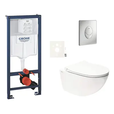 Závěsný wc set do lehkých stěn / předstěnová montáž Swiss Aqua Technologies Infinitio SIKOGRSIN1