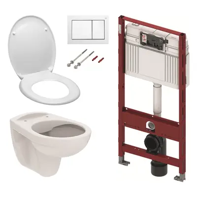 Cenově zvýhodněný závěsný WC set TECE do lehkých stěn / předstěnová montáž+ WC S-Line S-line Pro