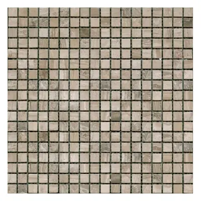 Kamenná mozaika Premium Mosaic Stone šedá 30x30 cm mat STMOS15GYW