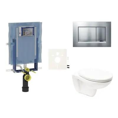 Cenově zvýhodněný závěsný WC set Geberit do lehkých stěn / předstěnová montáž+ WC Vitra Normus S