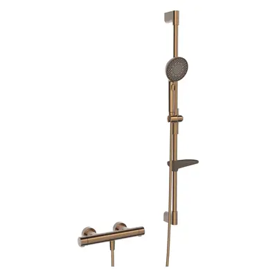 Sprchová baterie Hansa Prisma se sprchovým setem 150 mm broušený bronz 4813043181