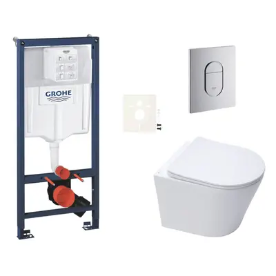 Závěsný wc set do lehkých stěn / předstěnová montáž Swiss Aqua Technologies Infinitio SIKOGRSIN1