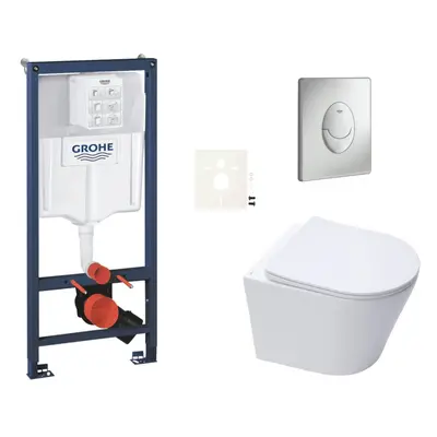 Závěsný wc set do lehkých stěn / předstěnová montáž Swiss Aqua Technologies Infinitio SIKOGRSIN1