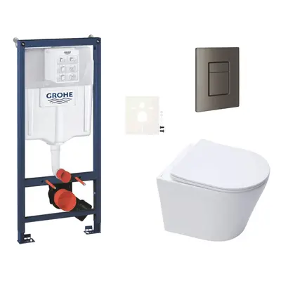 Závěsný wc set do lehkých stěn / předstěnová montáž Swiss Aqua Technologies Infinitio SIKOGRSIN1