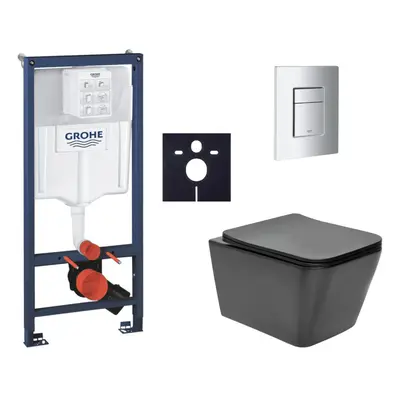 Závěsný wc set do lehkých stěn / předstěnová montáž Swiss Aqua Technologies Infinitio SIKOGRSIN1