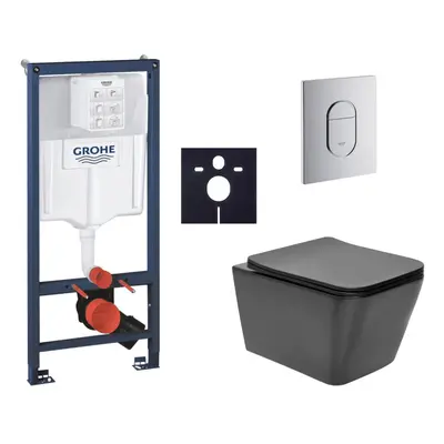 Závěsný wc set do lehkých stěn / předstěnová montáž Swiss Aqua Technologies Infinitio SIKOGRSIN1