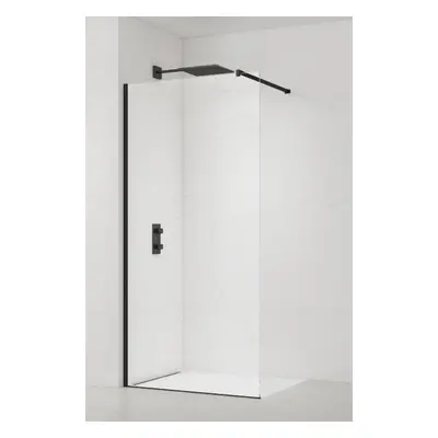 Sprchová zástěna Walk-in 85 cm SAT černá SATBWI85PRC