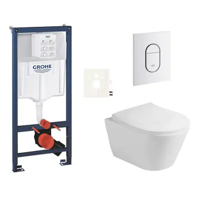 Závěsný wc set do lehkých stěn / předstěnová montáž Glacera Ava SIKOGRSAVAASH0