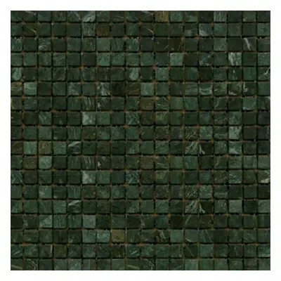 Kamenná mozaika Premium Mosaic Stone zelená 30x30 cm mat STMOS15GRW